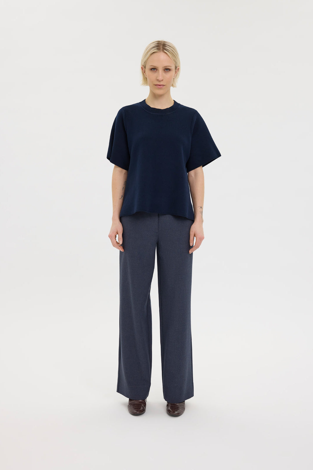 Dena habitbukser - Blue Grey Melange